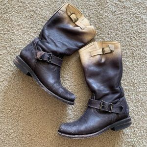 Freebird by Steven Black and White Crosby Boots 8